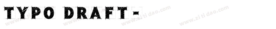 Typo Draft字体转换
